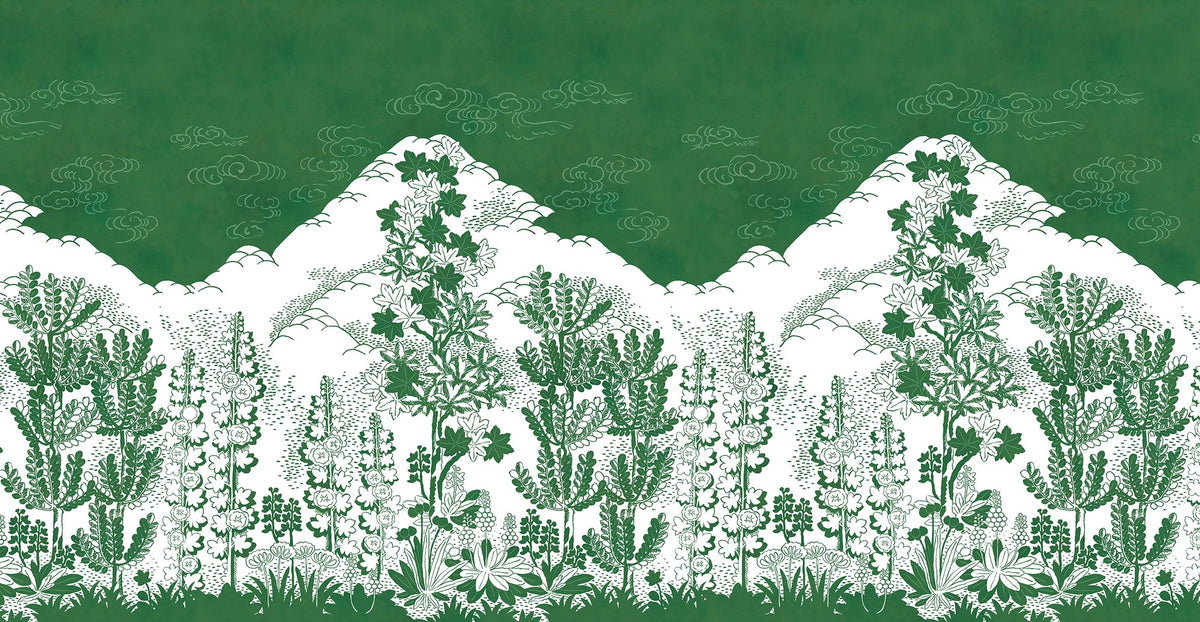 R15721 Eden Green Flora Maxima Mural by Rebel Walls