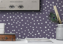 R15754 Rebel Dot Violet Flora Maxima Mural by Rebel Walls