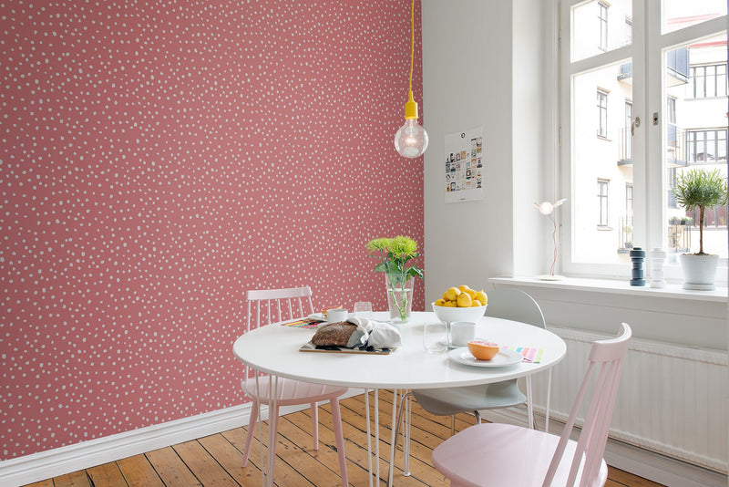 R15755 Rebel Dot Peach Flora Maxima Mural by Rebel Walls
