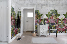 R15762 Flower Burst Concrete Bouquet Mural by Rebel Walls