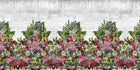 R15762 Flower Burst Concrete Bouquet Mural by Rebel Walls