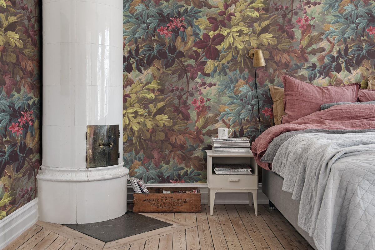 R15771 Vinum Raspeys Bouquet Mural by Rebel Walls