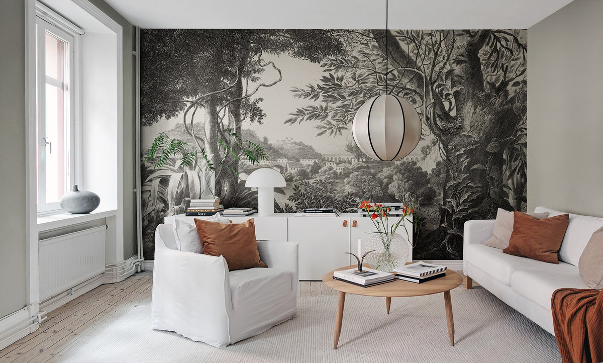 R15811 Mirage Bouquet Mural by Rebel Walls