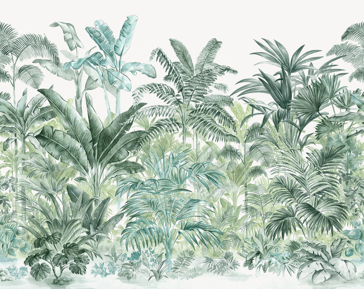 R15902 Pride Palms Emerald Play Mural by Rebel Walls