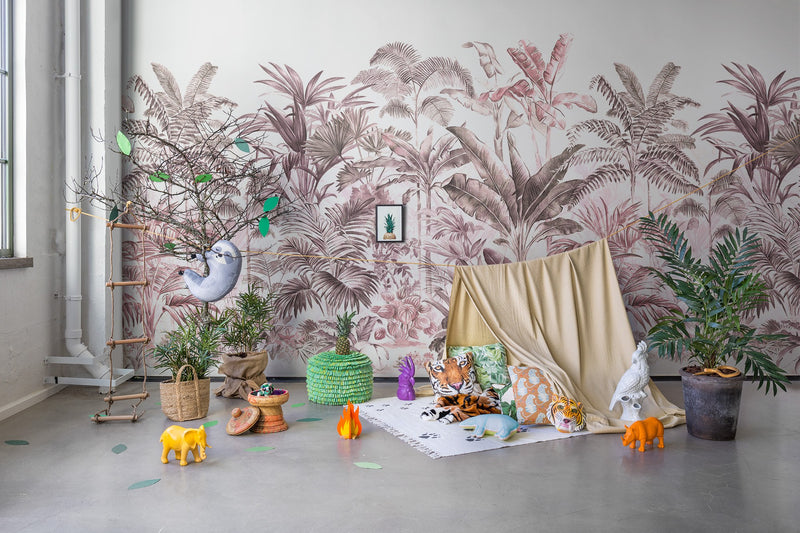 R15903 Pride Palms Plum Play Mural by Rebel Walls