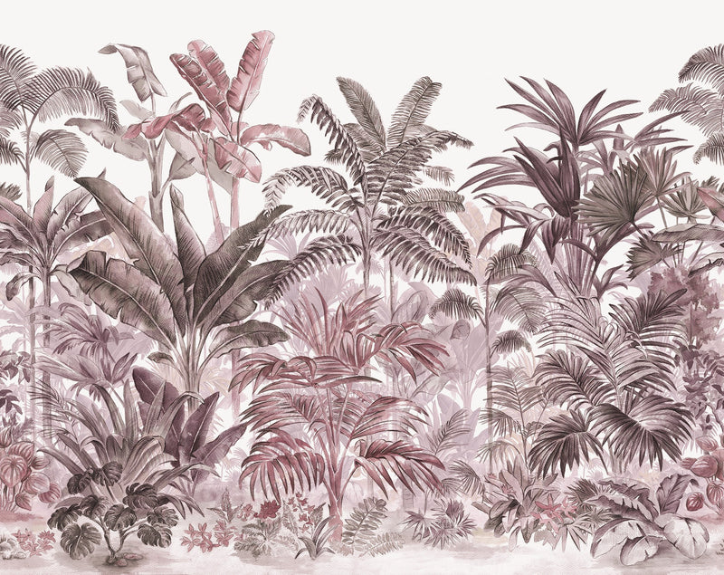R15903 Pride Palms Plum Play Mural by Rebel Walls