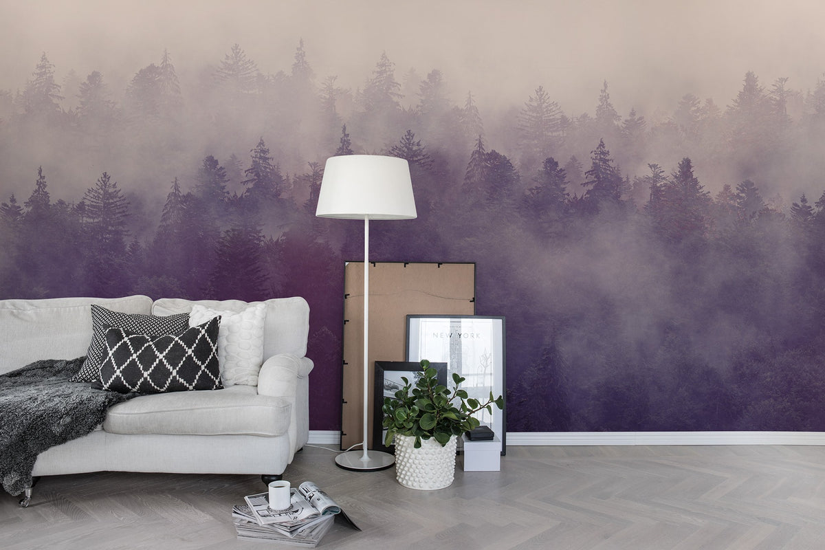 R16001 Fir Forest Bouquet Mural by Rebel Walls