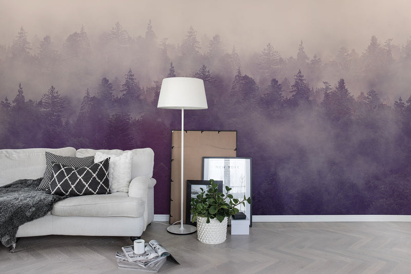 R16001 Fir Forest Bouquet Mural by Rebel Walls