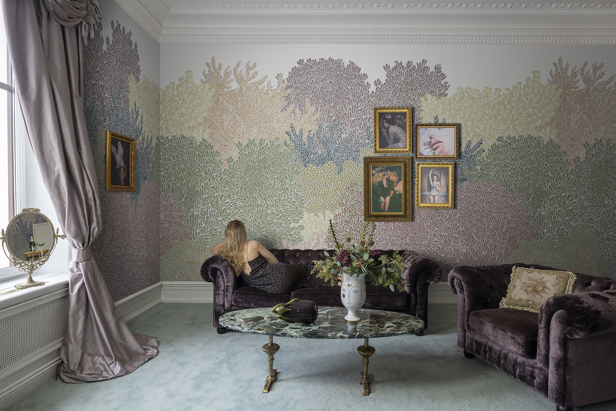 R16022 Hideaway Gentle Bouquet Mural by Rebel Walls