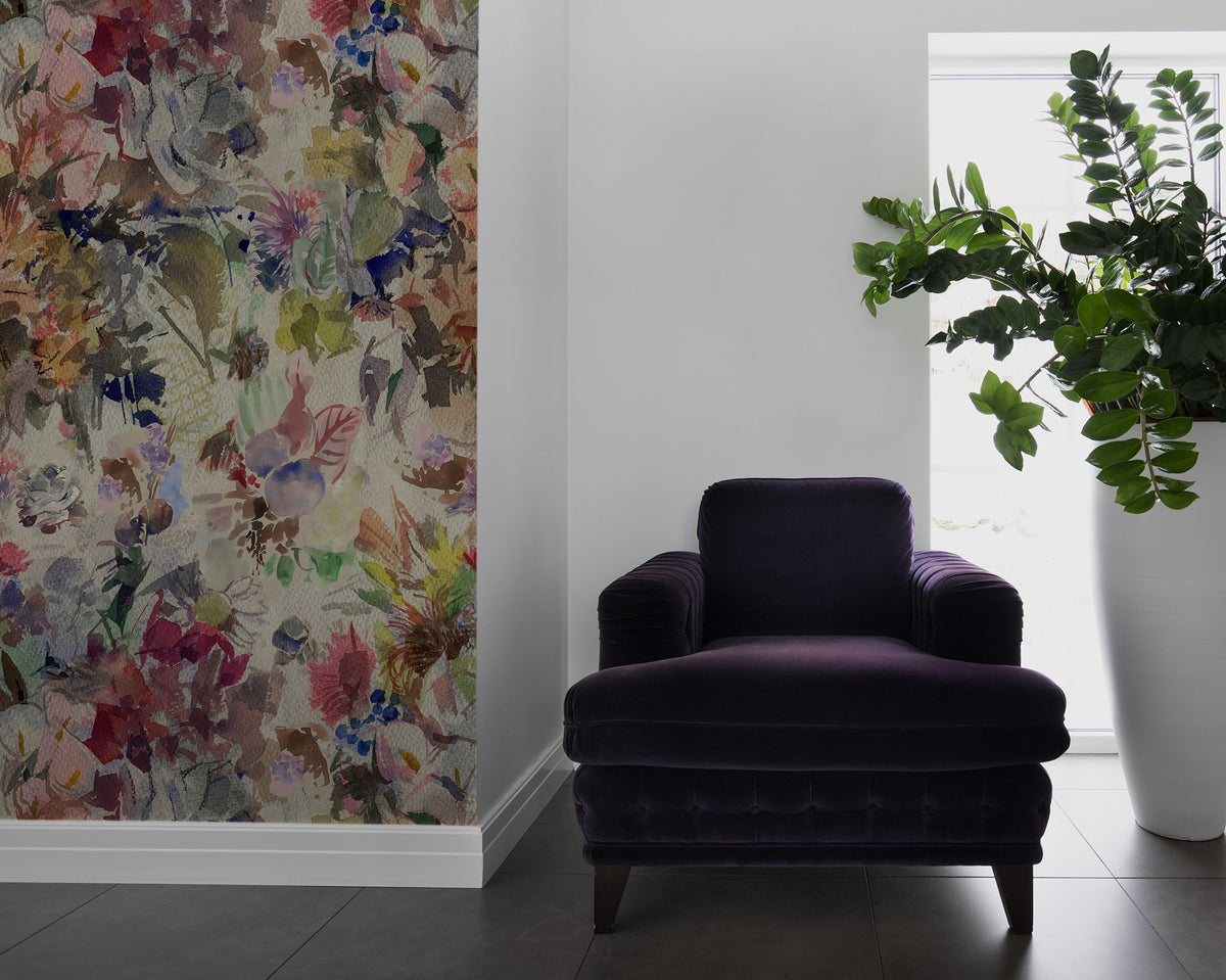 R16041 Floral Splendor Bouquet Mural by Rebel Walls