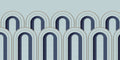 Arch Deco Blue Mural by Rebel Walls