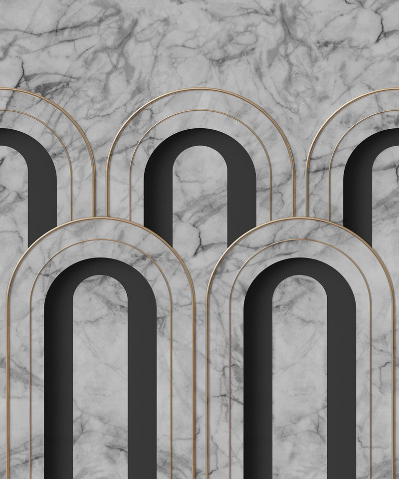 R16103 Arch Deco Marble Well-Being Mural by Rebel Walls