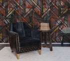 R16131 Chicago Club Ruby Deco Mural by Rebel Walls