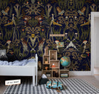 R16211 The Swedish Forest Day & Night Mural by Rebel Walls