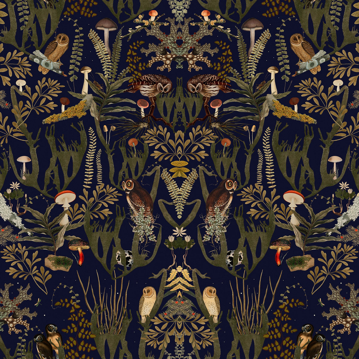 R16211 The Swedish Forest Day & Night Mural by Rebel Walls