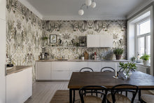 R16213 The Swedish Forest White Day & Night Mural by Rebel Walls