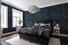R16252 Twining Vines Navy Deco Mural by Rebel Walls