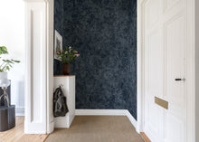 R16252 Twining Vines Navy Deco Mural by Rebel Walls