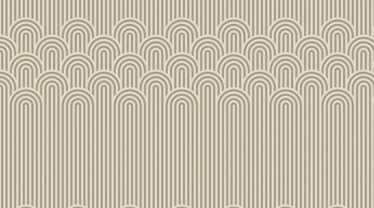R16282 Happy Hills Vanilla Deco Mural by Rebel Walls
