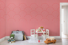 R16283 Happy Hills Bubble Gum Deco Mural by Rebel Walls