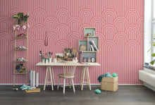 R16283 Happy Hills Bubble Gum Deco Mural by Rebel Walls