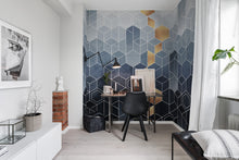 R16291 Gradient Geometry Deco Mural by Rebel Walls