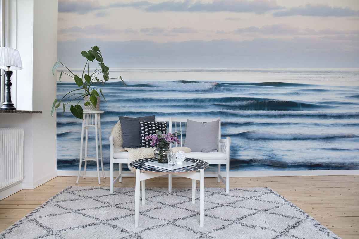 R16361 Sea Sunrise Scandinavia Mural by Rebel Walls