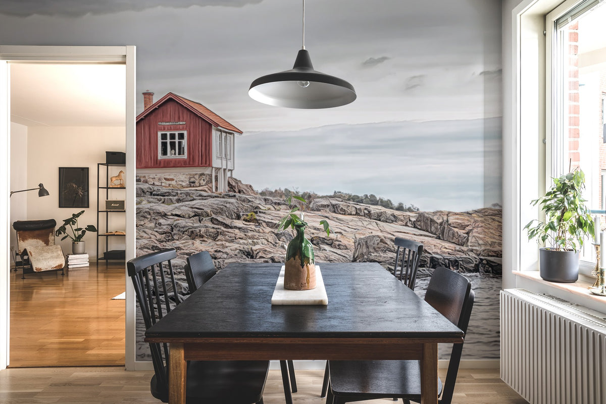 R16521 Bottle Post Scandinavia Mural by Rebel Walls