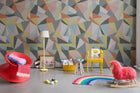 R16681 Retro Geometry Nostalgia Anew Mural by Rebel Walls