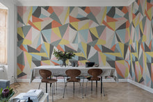 R16681 Retro Geometry Nostalgia Anew Mural by Rebel Walls