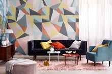 R16681 Retro Geometry Nostalgia Anew Mural by Rebel Walls