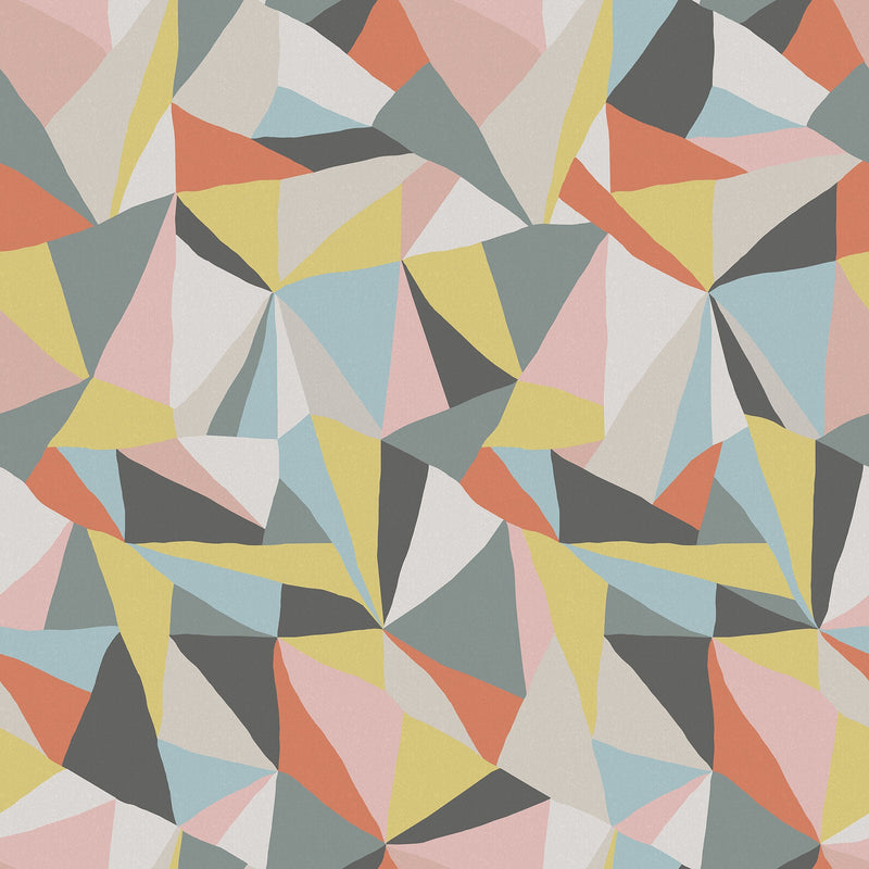 R16681 Retro Geometry Nostalgia Anew Mural by Rebel Walls