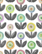 R16712 Flower Parade Licorice Play Mural by Rebel Walls