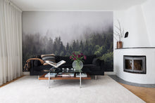R16731 Misty Fir Forest Pops Mural by Rebel Walls