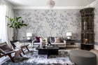 R16741 Chinoiserie Chic Pearl Gray La Chinoiserie Mural by Rebel Walls
