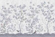 R16741 Chinoiserie Chic Pearl Gray La Chinoiserie Mural by Rebel Walls