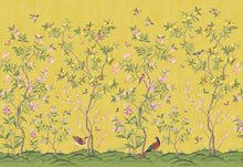 R16745 Chinoiserie Chic Saffron Play Mural by Rebel Walls