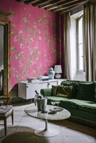 R16746 Chinoiserie Chic Fuchsia Play Mural by Rebel Walls