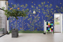 R16747 Chinoiserie Chic Cobalt Play Mural by Rebel Walls