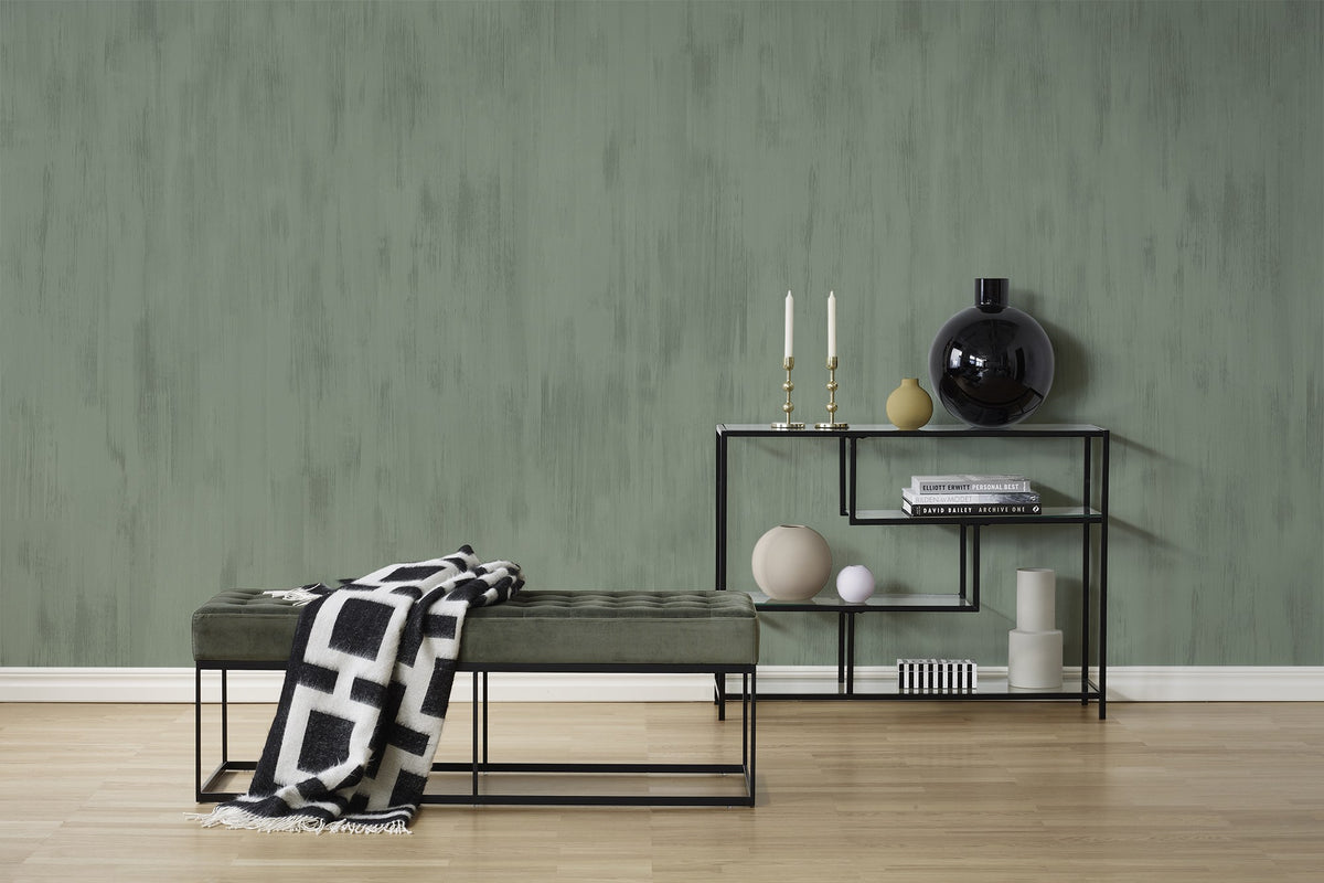 R16752 Brushstrokes Jade La Chinoiserie Mural by Rebel Walls