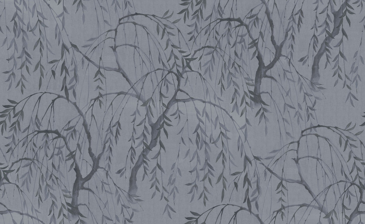 R16773 Weeping Willows Still Waters Blue La Chinoiserie Mural by Rebel Walls