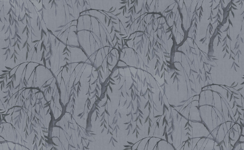 R16773 Weeping Willows Still Waters Blue La Chinoiserie Mural by Rebel Walls