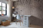 R16782 Lush Foliage Rose Dust La Chinoiserie Mural by Rebel Walls