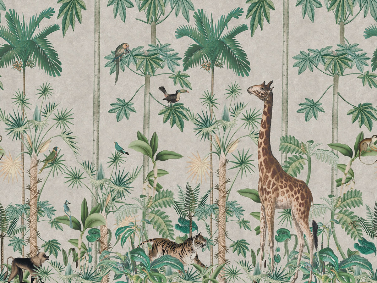 R16791 Giraffes Stroll Play Mural by Rebel Walls