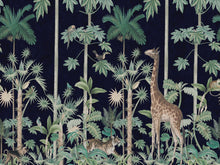 R16792 Giraffes Stroll Nightfall Play Mural by Rebel Walls