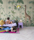 R16794 Giraffes Stroll Sunny Wonder World Mural by Rebel Walls