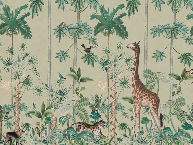 R16794 Giraffes Stroll Sunny Wonder World Mural by Rebel Walls