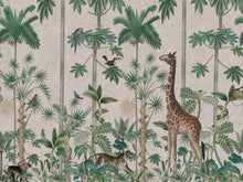 R16795 Giraffes Stroll Pastel Pink Wonder World Mural by Rebel Walls
