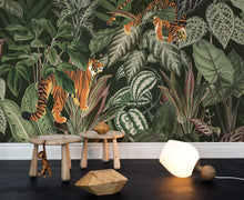 R16812 Mischievous Tigers Lush Play Mural by Rebel Walls