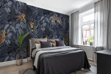 R16813 Mischievous Tigers Moonlight Play Mural by Rebel Walls